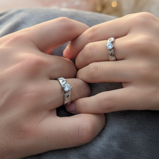 Elegant Couple Rings – Symbol of Love & Commitment