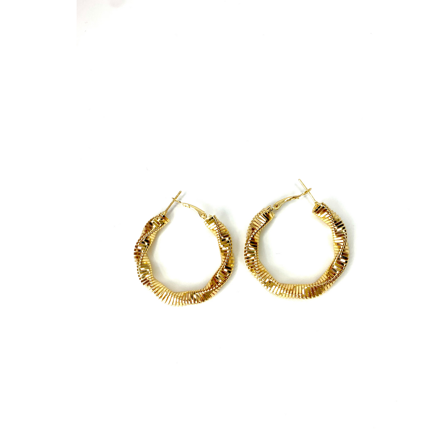 2Pcs New Classic Gold Color Earrings For Women