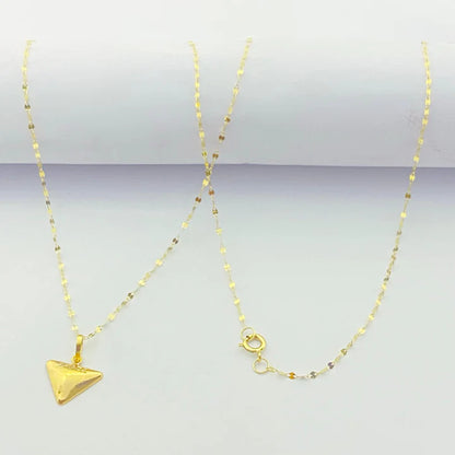 Triangle Necklace And Earring Set